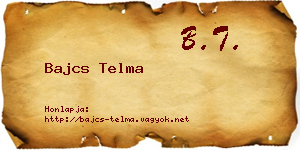 Bajcs Telma névjegykártya